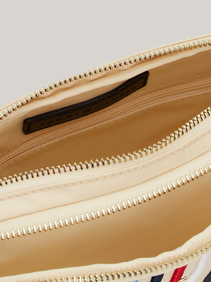 Tommy hilfiger camera bag nylon cream color