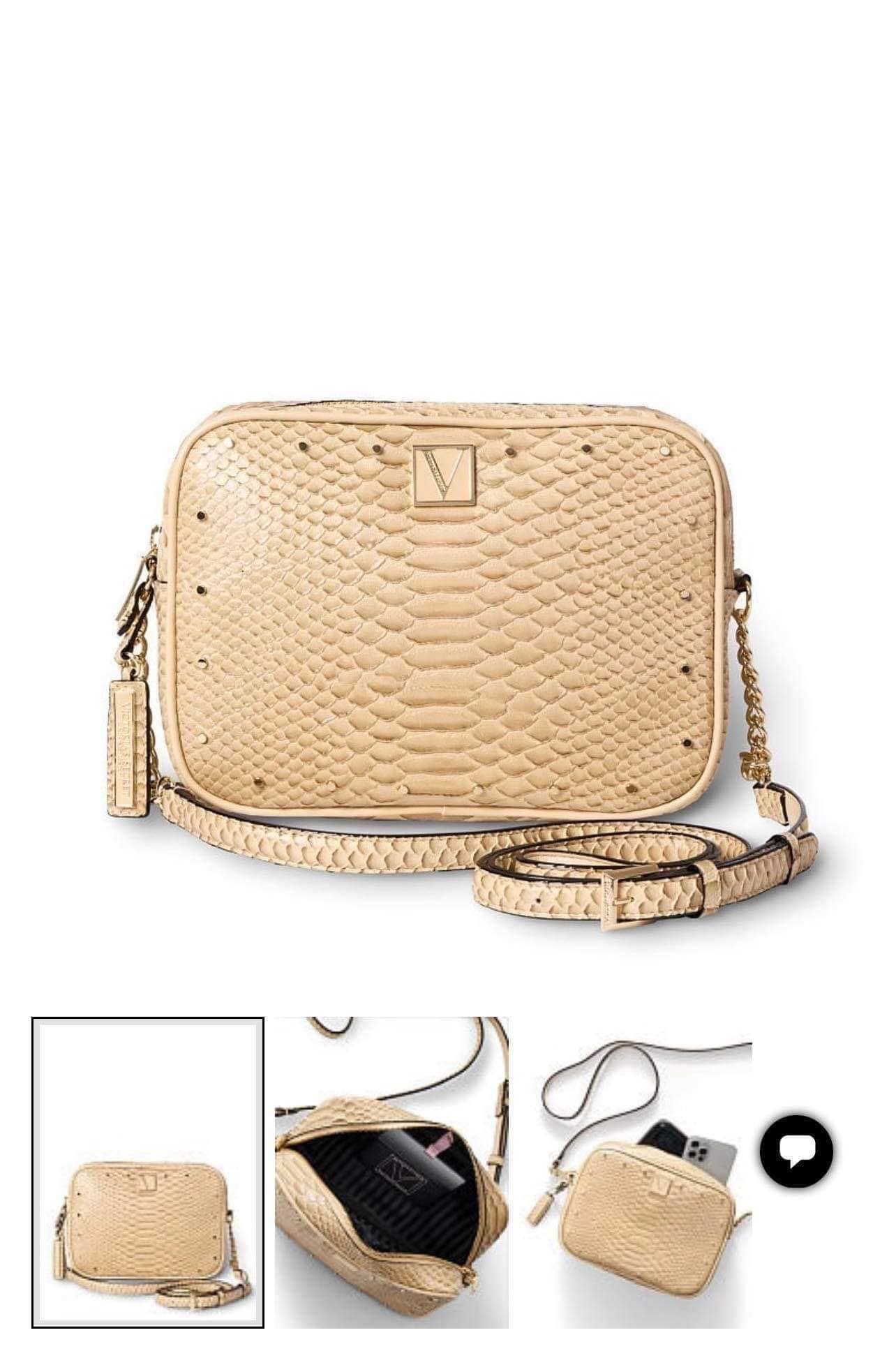 VICTORIA'S SECRET TOP ZIP CROSSBODY BAG