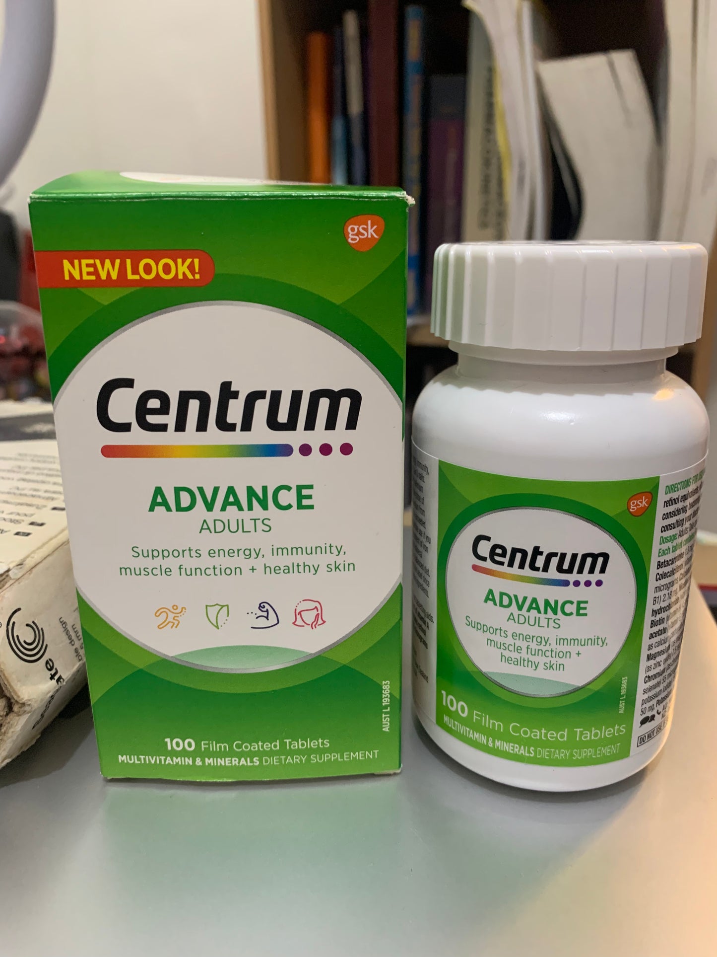 Centrum silver/ advance from US and Australia