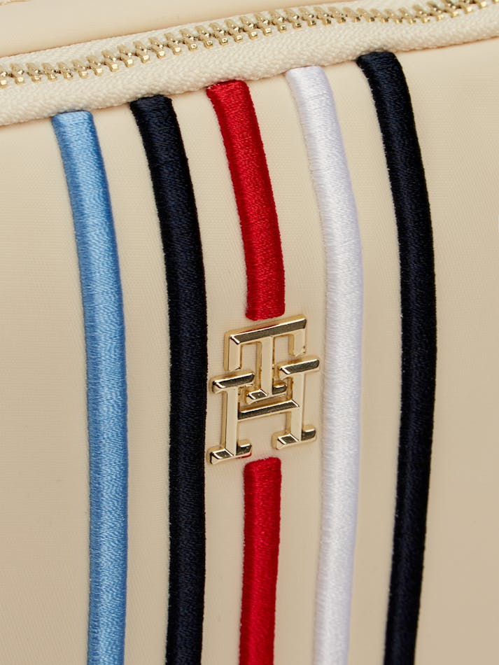 Tommy hilfiger camera bag nylon cream color