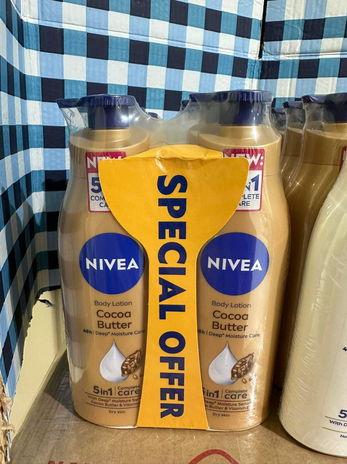 Nivea lotion 400ml with pump (sold per bottle)