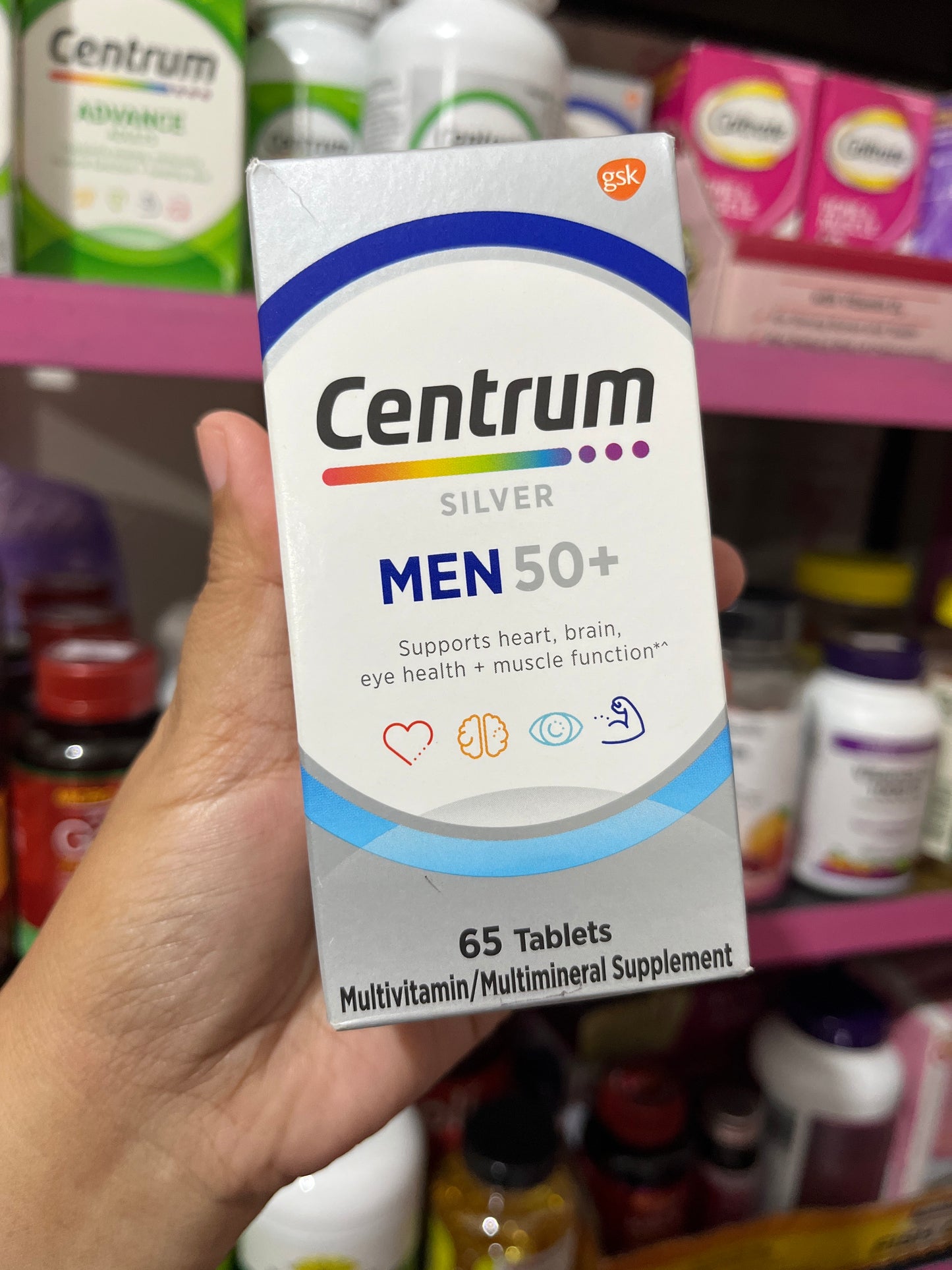Centrum silver/ advance from US and Australia