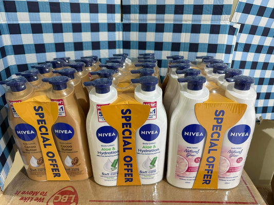 Nivea lotion 400ml with pump (sold per bottle)