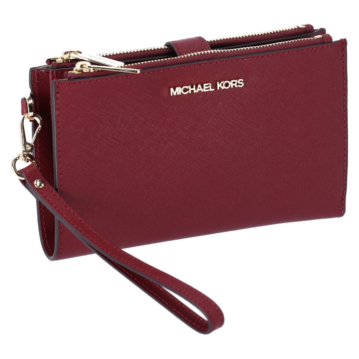 MK double zip wristlet