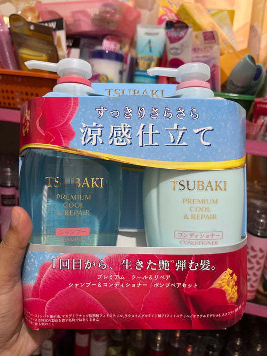 Tsubaki premium cool and repair shampoo and conditioner set