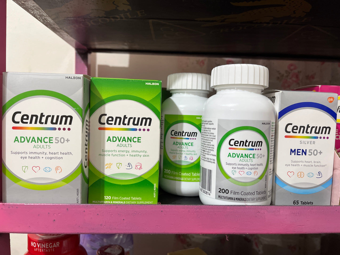 Centrum silver/ advance from US and Australia