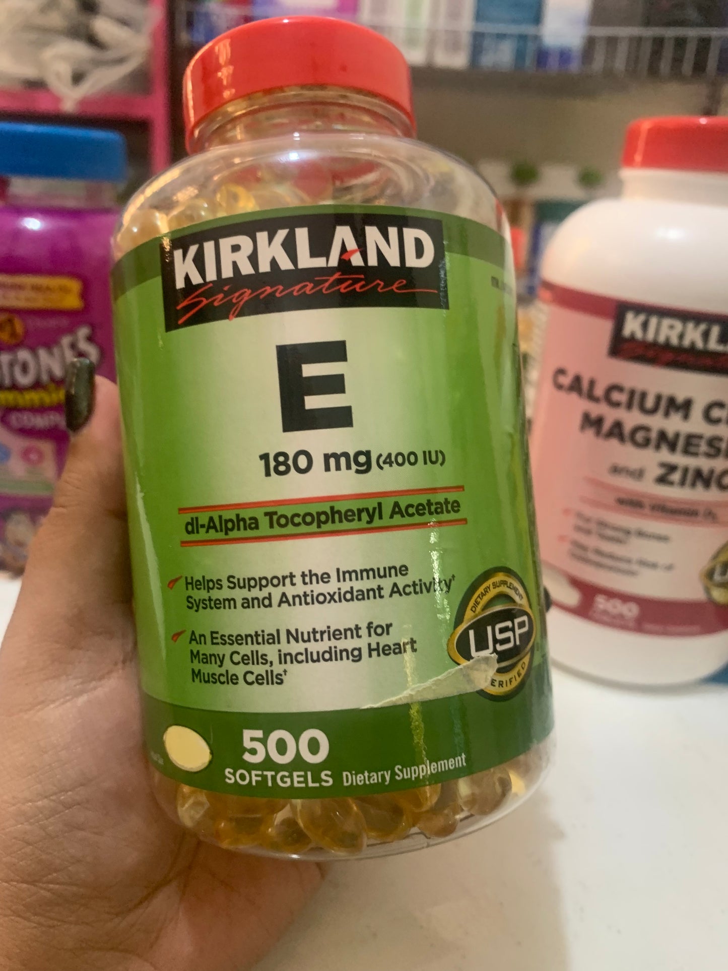 Kirkland vitamin E 400 IU from US and Australia