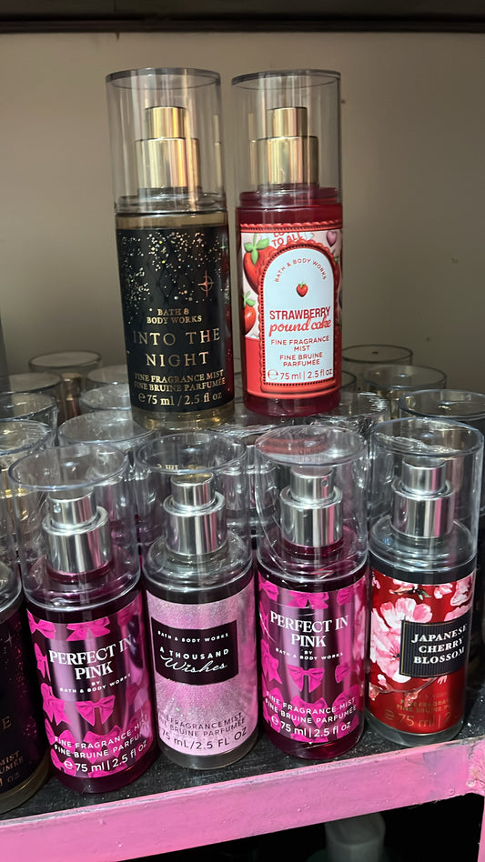 Bath and bodyworks travel size mist