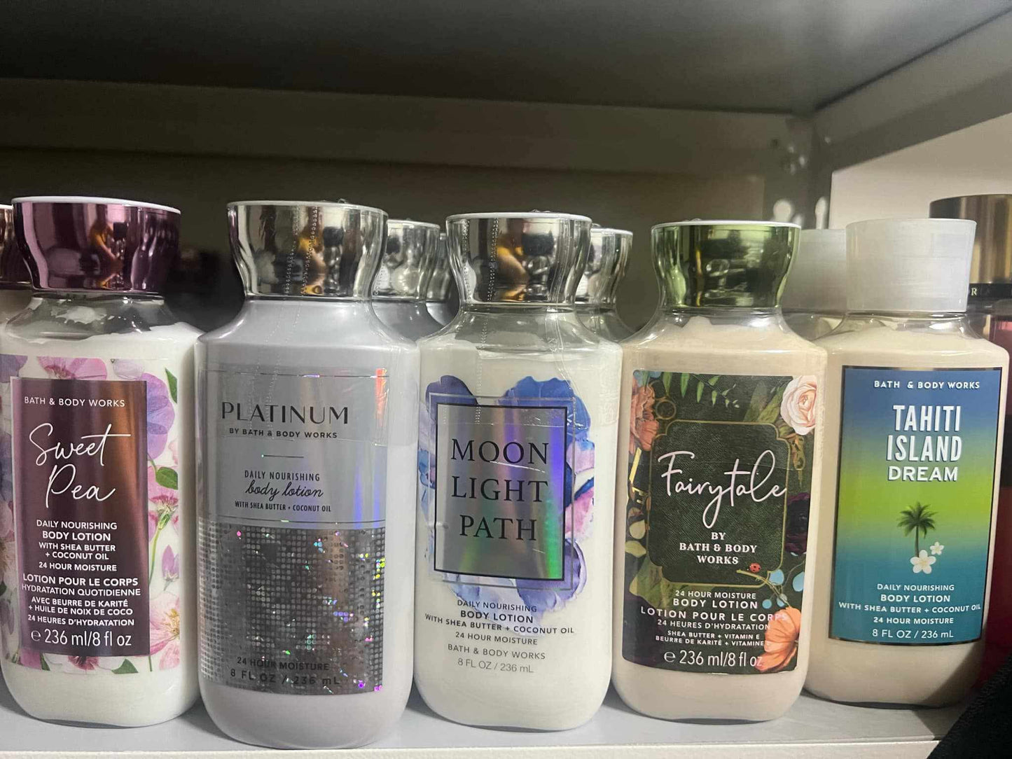 Bath and bodyworks lotion and body creams