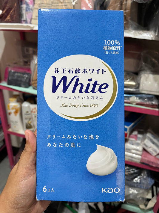 Kao white soap from Japan (pack of 6pcs)