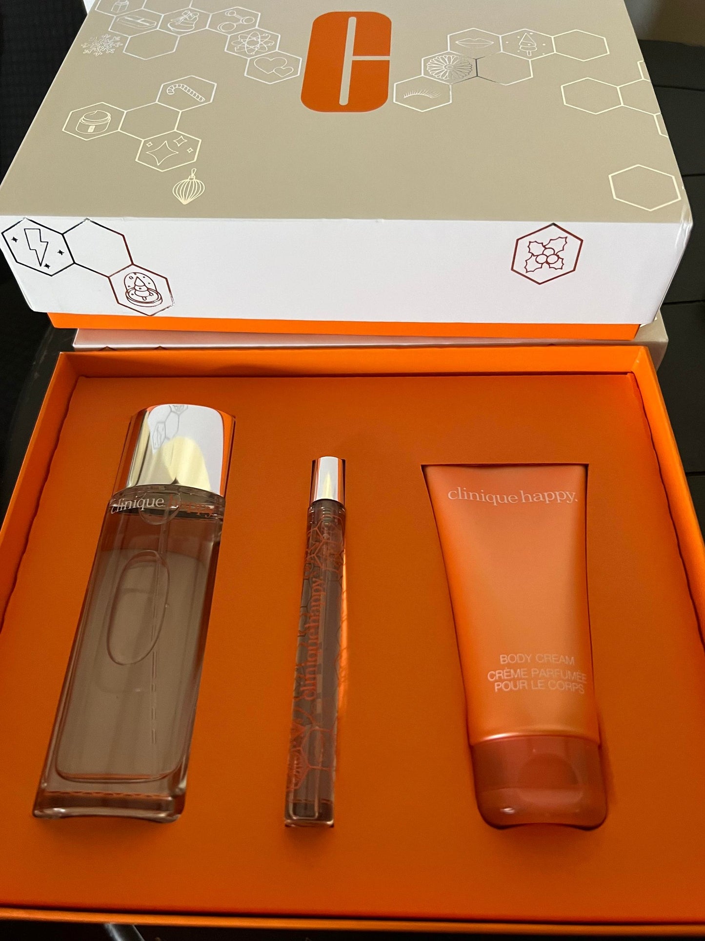CLINIQUE HAPPY perfume and lipstick set from US